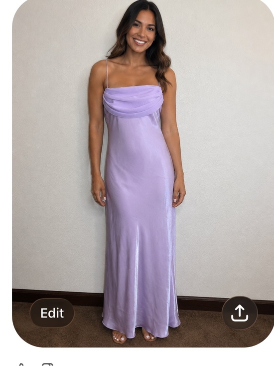 Dollar Dresses & Skirts - Backless Lavender Slip Dress with Draped Cowl Neck